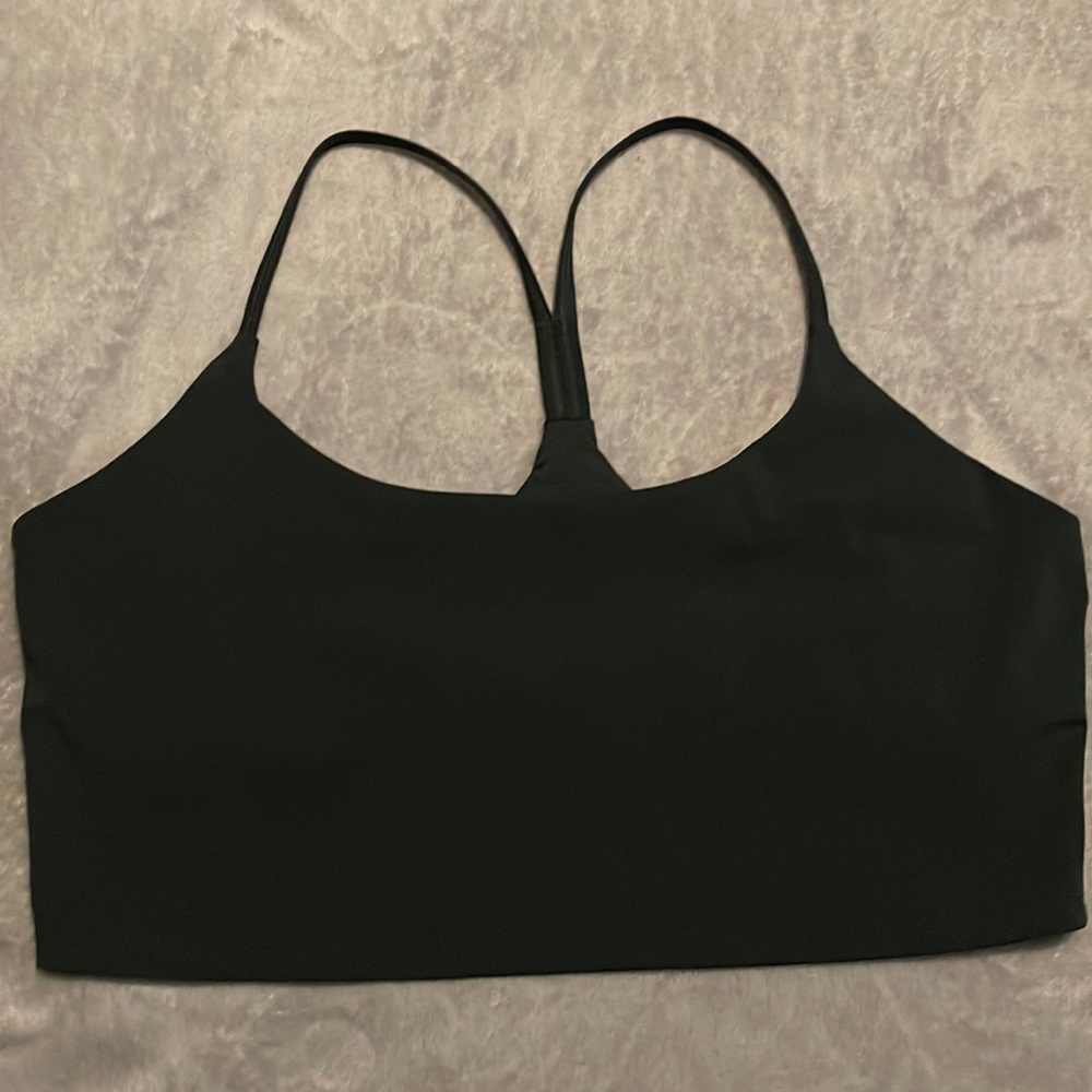 Dark green Glyder sports bra, size extra large